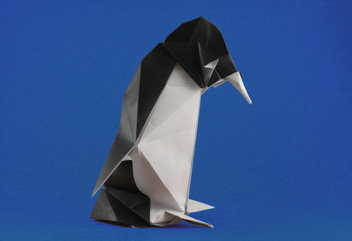 Origami Penguin by Roman Diaz folded by Gilad Aharoni