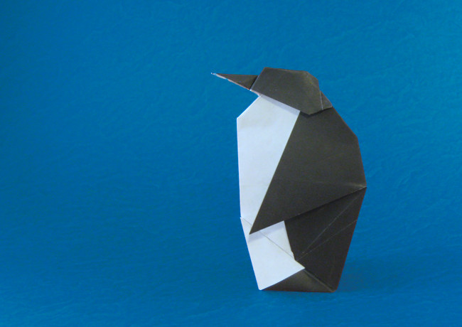 Origami Penguin by Peter Engel folded by Gilad Aharoni