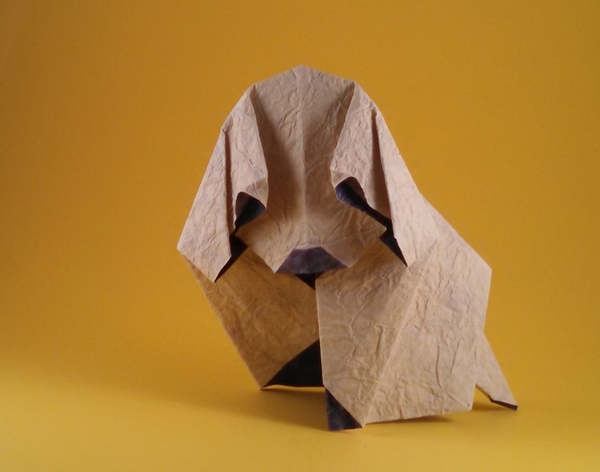 Origami Puppy by Akira Yoshizawa folded by Gilad Aharoni