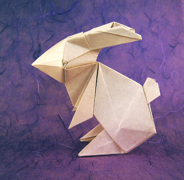 Origami Rabbit by Jun Maekawa folded by Gilad Aharoni
