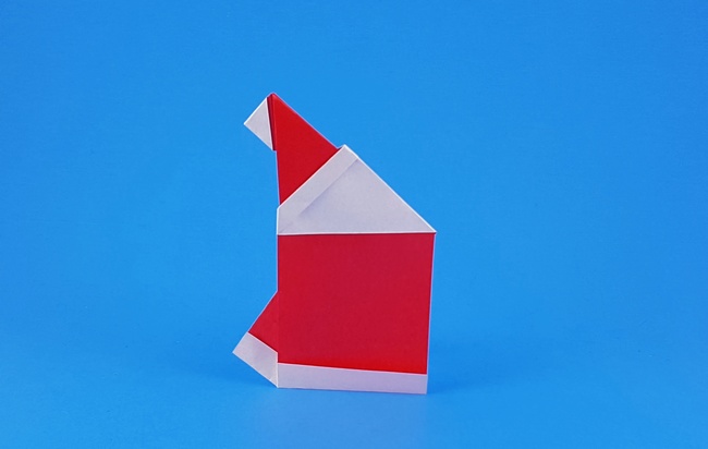 Origami Santa Claus by Francesco Miglionico folded by Gilad Aharoni