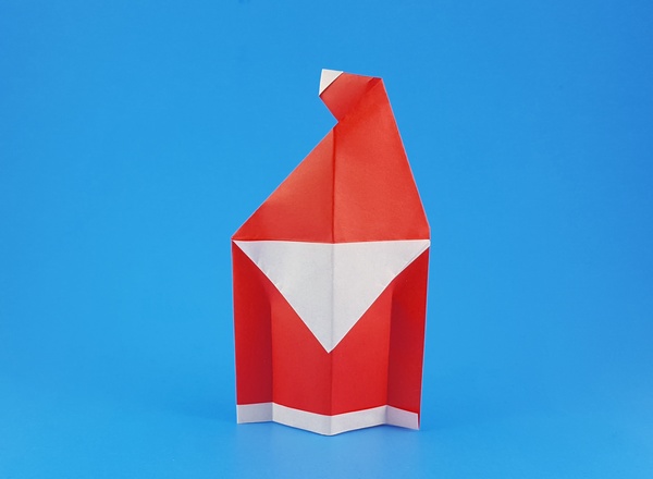 Origami Santa Claus 1 by Francesco Miglionico folded by Gilad Aharoni