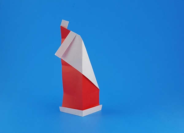 Origami Santa Claus by Francesco Miglionico folded by Gilad Aharoni