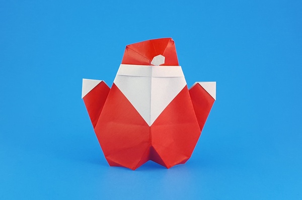 Origami Santa Claus 2 by Francesco Miglionico folded by Gilad Aharoni