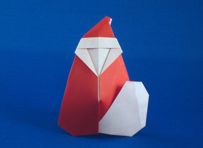 Origami Santa Claus by Arun Soor folded by Gilad Aharoni