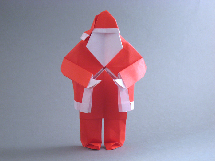 Origami Santa Claus by Steven Casey folded by Gilad Aharoni