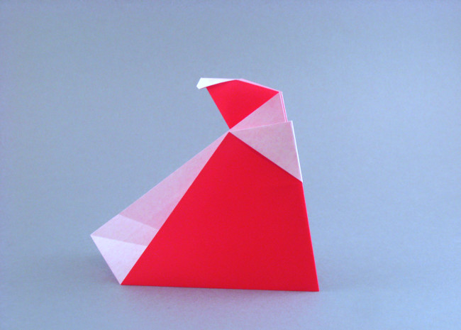 Origami Santa Claus by Sy Chen folded by Gilad Aharoni