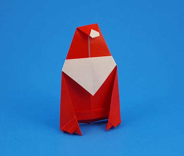 Origami Santa Claus by Luigi Leonardi folded by Gilad Aharoni