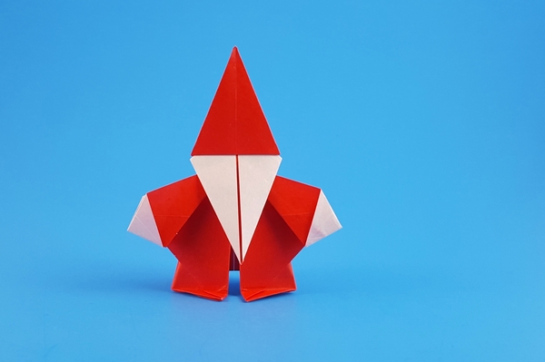 Origami Santa Claus by Kumasaka Hiroshi folded by Gilad Aharoni