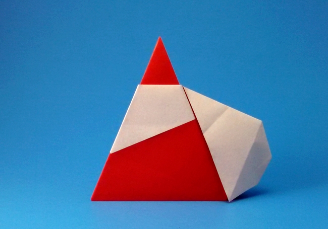 Origami Santa Claus by Hideo Komatsu folded by Gilad Aharoni