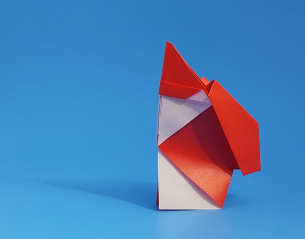 Origami Santa Claus by Luigi Leonardi folded by Gilad Aharoni