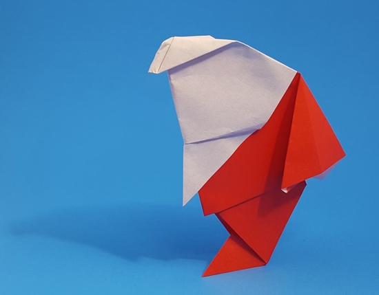 Origami Santa Claus by Luigi Leonardi folded by Gilad Aharoni