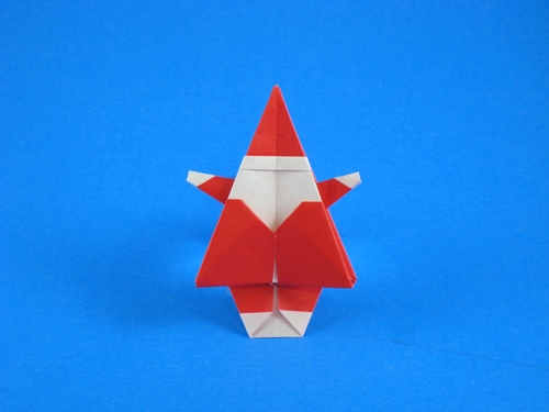 Origami Santa Claus by Matsuno Yukihiko folded by Gilad Aharoni