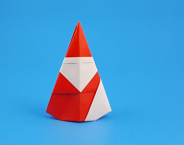 Origami Santa Claus by Matsuno Yukihiko folded by Gilad Aharoni