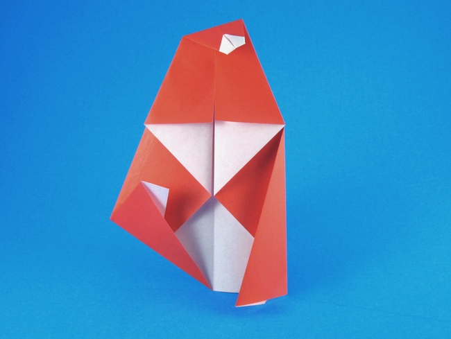 Origami Santa Claus by Francesco Miglionico folded by Gilad Aharoni