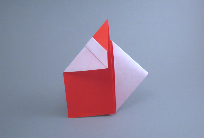 Origami Santa Claus by Yamada Katsuhisa folded by Gilad Aharoni