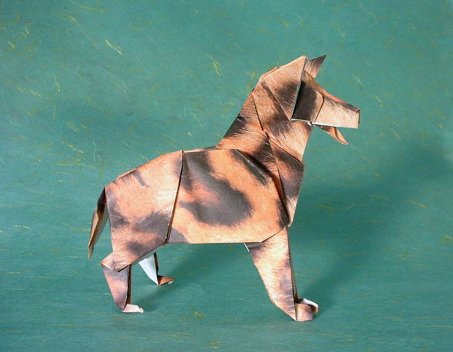 Origami Shepherd by Seiji Nishikawa folded by Gilad Aharoni