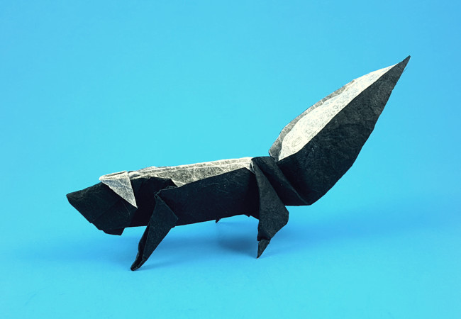 Origami Skunk by Max Hulme folded by Gilad Aharoni
