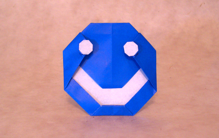 Origami Mr. Smiley by Tony O'Hare folded by Gilad Aharoni