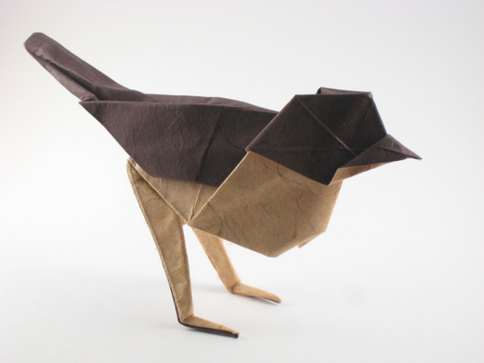 Origami Sparrow by Saadya Sternberg folded by Gilad Aharoni