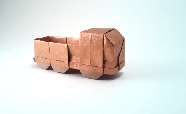 Origami Truck by Alfredo Giunta folded by Gilad Aharoni