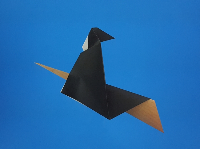 Origami Witch by Kunihiko Kasahara folded by Gilad Aharoni