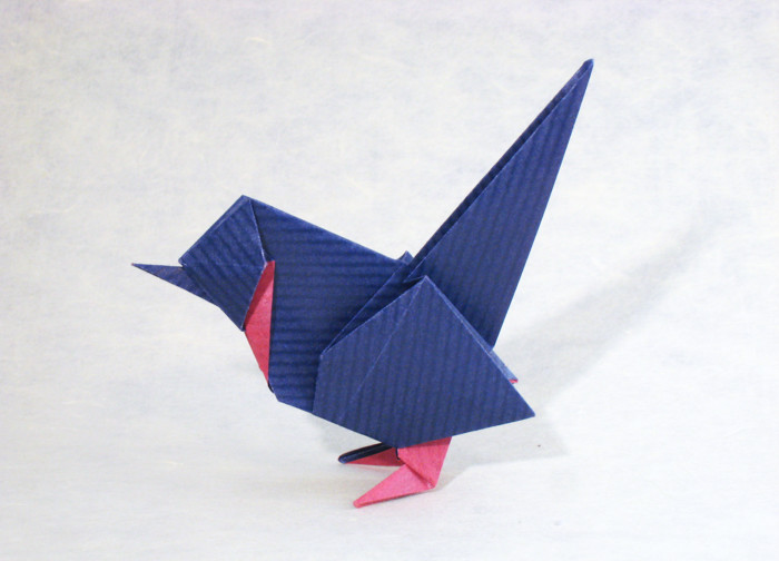 Origami Wren by Roman Diaz folded by Gilad Aharoni