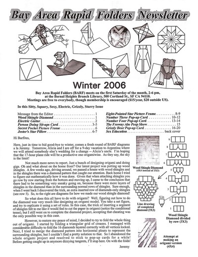 BARF 2006 Winter book cover