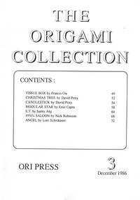 Cover of The Origami Collection 3