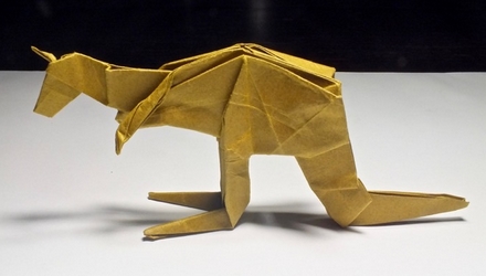 Origami Kangaroo by Sidney French on giladorigami.com