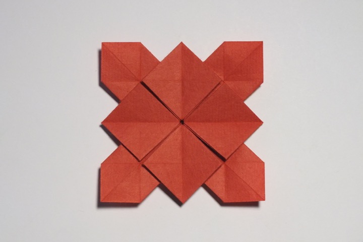 Origami Hydrangea base A by Fujimoto Shuzo on giladorigami.com