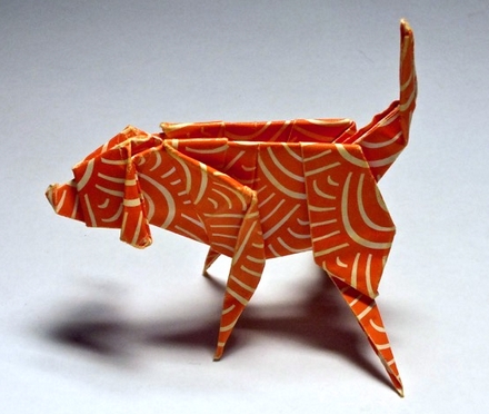 Origami Beagle by Alice Gray on giladorigami.com