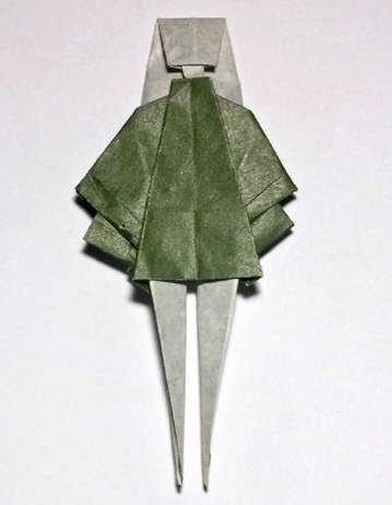 Origami Girl in a mini by Anthony Leaver on giladorigami.com
