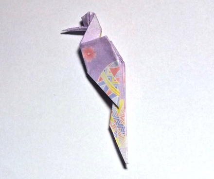 Origami Bird resting by Ligia Montoya on giladorigami.com