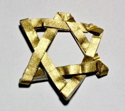 Origami Star of David by Jeremy Shafer on giladorigami.com