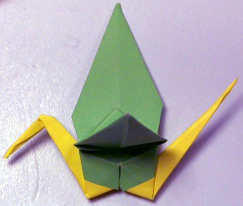 Origami Modular crane by Miyuki Kawamura on giladorigami.com