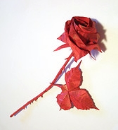 Origami Rose leaf by Artur Biernacki on giladorigami.com