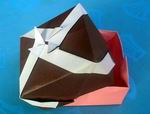 Origami Gift box and lid by David Brill on giladorigami.com