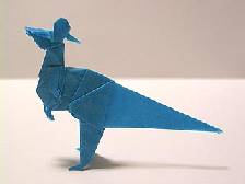 Origami Lambeosaurus by Fumiaki Kawahata on giladorigami.com