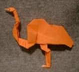 Origami Heron by John Montroll on giladorigami.com