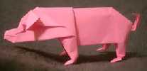 Origami Pig by John Montroll on giladorigami.com