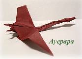 Origami Quetzalcoatlus by John Montroll on giladorigami.com