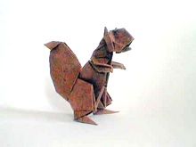 Origami Squirrel by Mark Bolitho on giladorigami.com