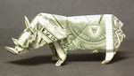 Origami Rhinoceros by John Montroll on giladorigami.com