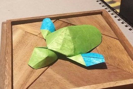 Origami Baby sea turtle by Joseph Fleming on giladorigami.com