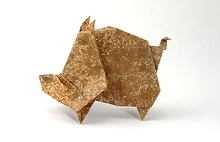 Origami Wild boar by Do Tri Khai on giladorigami.com