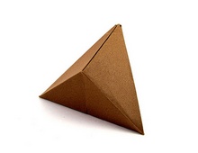 Origami Triangular dipyramid by John Montroll on giladorigami.com