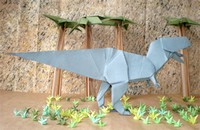 Origami Tyrannosaurus rex by Fernando Gilgado Gomez on giladorigami.com