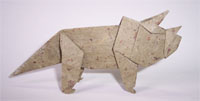 Origami Triceratops by Fernando Gilgado Gomez on giladorigami.com