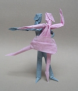 Origami Nureyev and Fonteyn II by Neal Elias on giladorigami.com